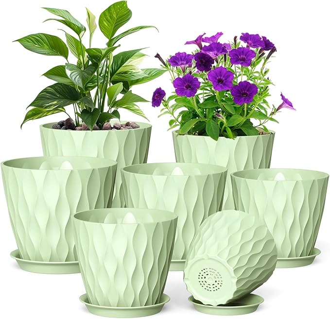 7/6.5/6/5.5/5/4.5/4 inch Plant Pots by Meowell