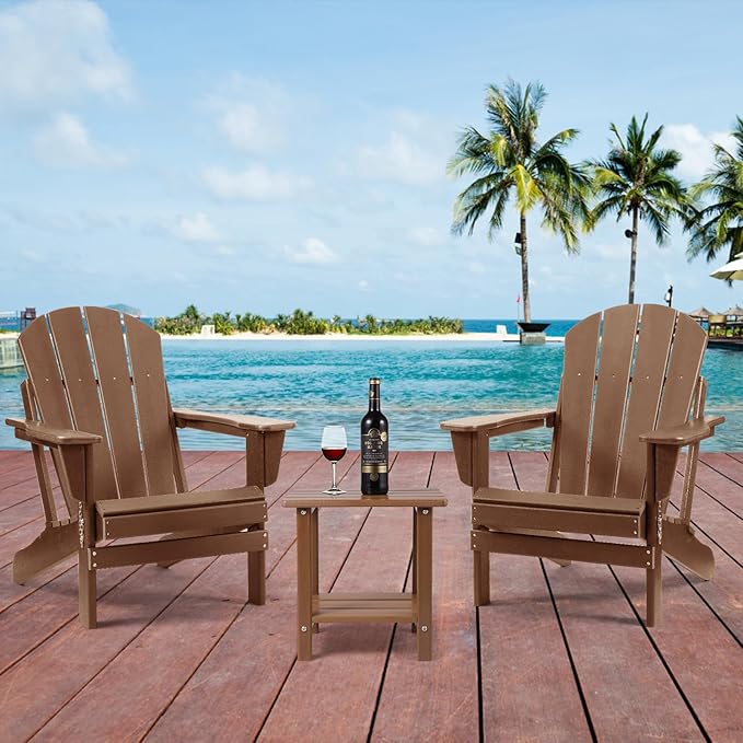 Adirondack Outdoor Side Table, 2-Tier Sturdy Patio End Table Weather Resistant - Image 6
