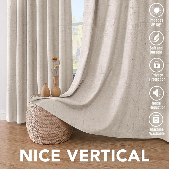 H.VERSAILTEX 72 inch Blackout Curtains, 100% Absolutely Blackout Thermal - Image 7