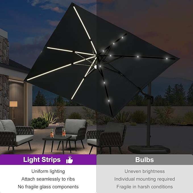 PURPLE LEAF 10 Feet Patio Umbrella - Image 2