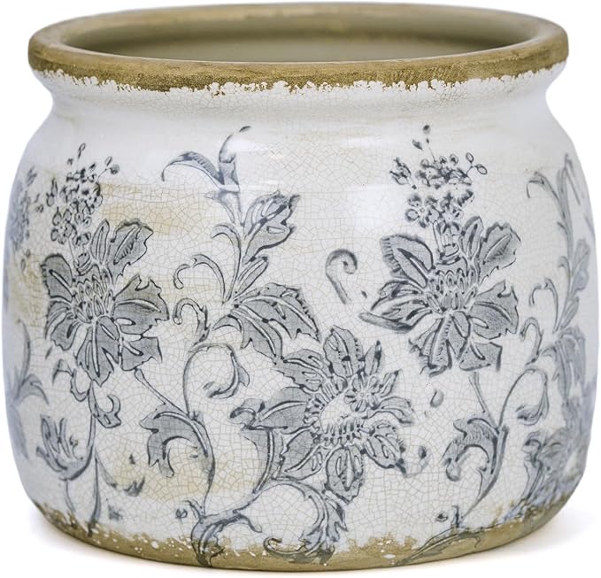 Ceramic Pot for Planter, Vintage Flower Pot by Dosayes