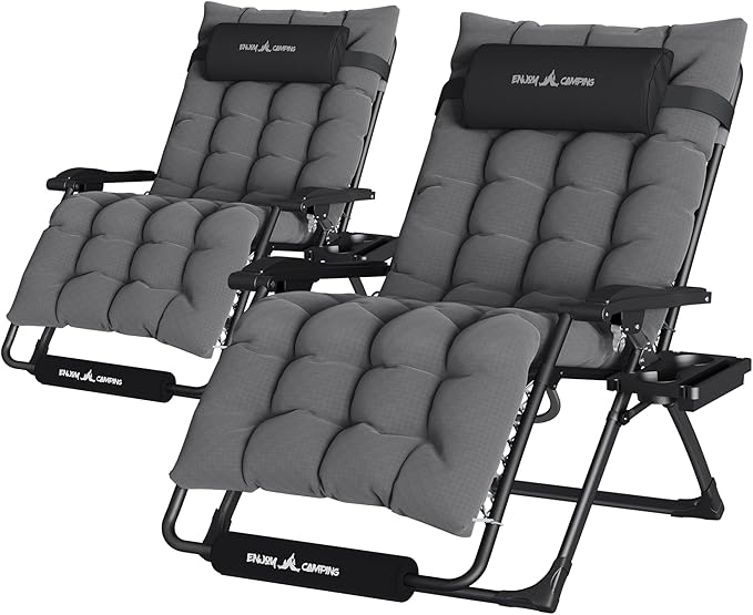 UDPATIO Oversized Zero Gravity Chair 33In XXL Patio Reclining Chair by UDPATIO