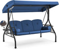 HOMREST 3 Seat Outdoor Porch Swing by HOMREST