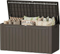Devoko 100 Gallon Outdoor Storage Box, Waterproof Resin Deck Box by DEVOKO