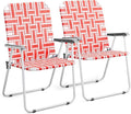 VINGLI Patio Lawn Webbed Folding Chairs Outdoor Beach Portable Camping Chair by VINGLI
