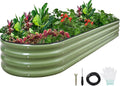 1MORE Galvanized Raised Garden Bed- Planter Garden Boxes Outdoor, Raised Beds by 1MORE
