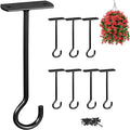 8Pcs Hanging Plant Bracket 6inch Metal Plant Hook Shepherds Hook Decorative by QualityEfficiency