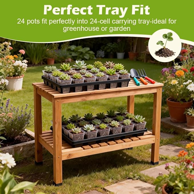 120 Packs Square Clear Nursery Pots - Image 5