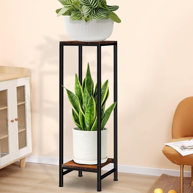 41" Tall Plant Stand Indoor, 2 Tier Plant stands - Image 5