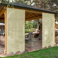 SpaceDresser Waterproof Outdoor Sheer Curtains by SpaceDresser