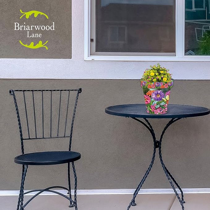 Briarwood Lane Zinnias in Bloom Small Planter - Image 3