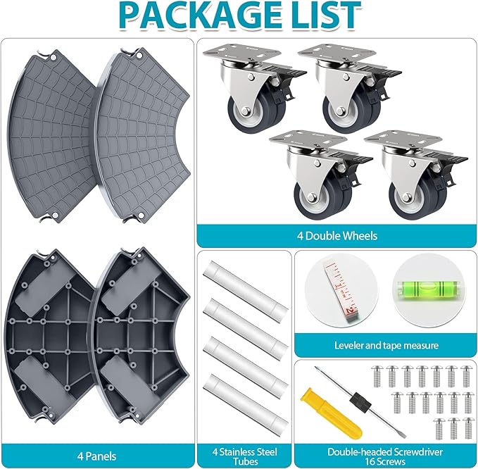 VANCASTLE Plant Caddy Plant Stand - Image 7