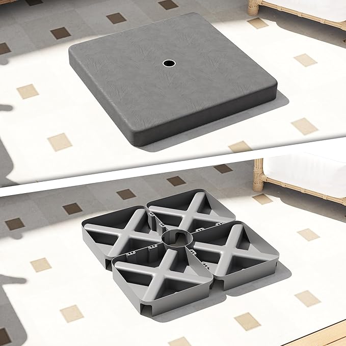 Outsunny 4 Piece 176 lbs Cantilever Umbrella Base Weight Set - Image 6