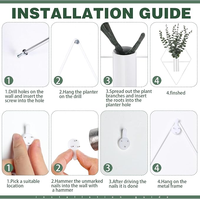 Jexine 4 Pcs Hanging Planters - Image 3
