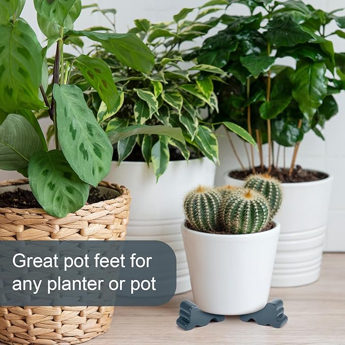 Kigeli 6 Pcs Resin Garden Pot Feet - Image 3
