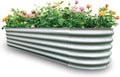 Gardmax Galvanized Raised Garden Bed, Lightweight Planter Boxes Outdoor by ChooseGardmaxforbetterlife