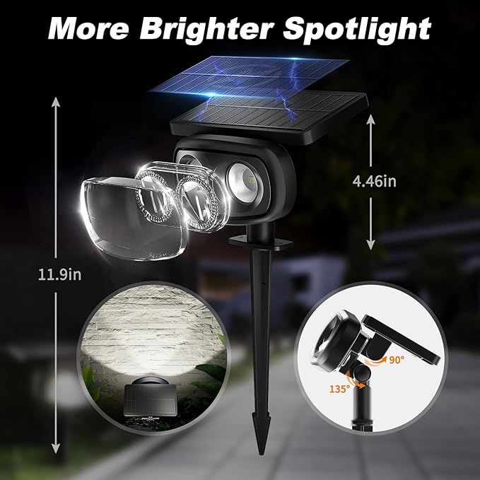Solar Spot Lights Outdoor Waterproof IP68, RGB Colors Changing Solar Lights - Image 7