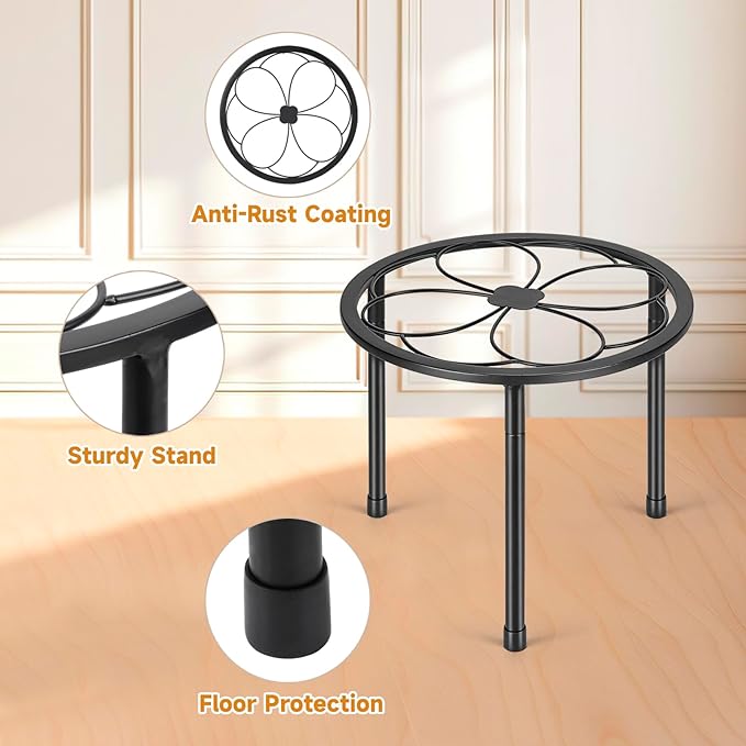 5 Pack Metal Plant Stand, Iron Plant Stands - Image 4