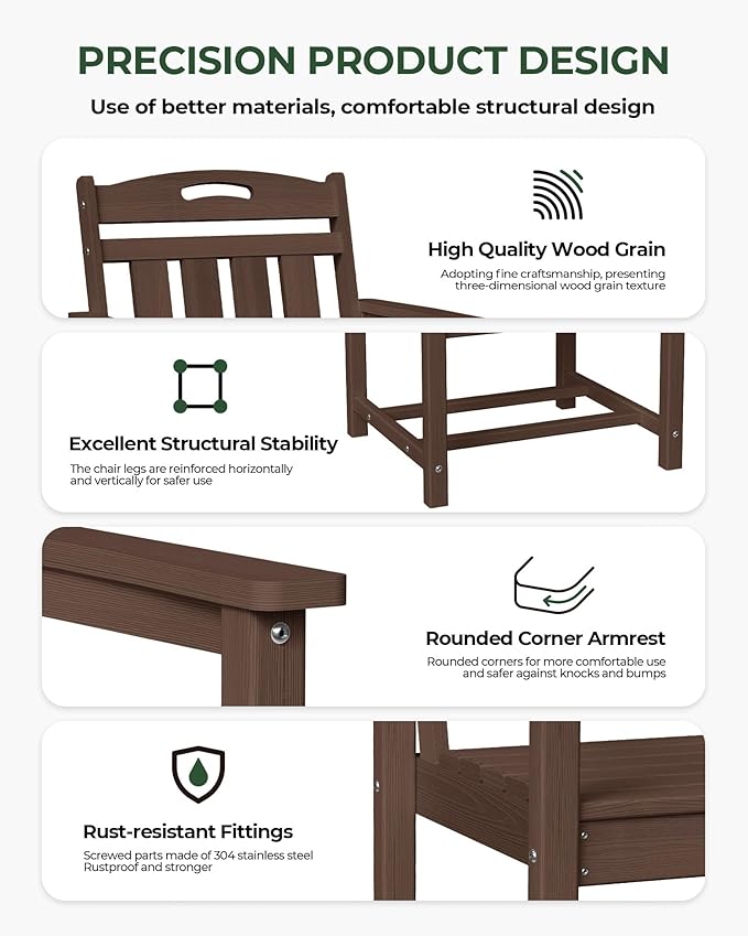Set of 2 Weatherproof Patio Chairs - Image 6