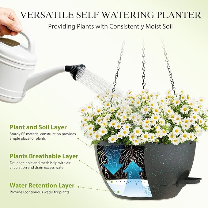 10 Inch Hanging Baskets 2 PC - Image 4