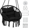 Macrame Hammock Hanging Swinging Chair by KROFEM