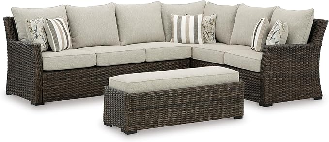 Signature Design by Ashley Brook Ranch Casual Nuvella Weather Resistant Fabric by SignatureDesignbyAshley