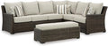 Signature Design by Ashley Brook Ranch Casual Nuvella Weather Resistant Fabric by SignatureDesignbyAshley