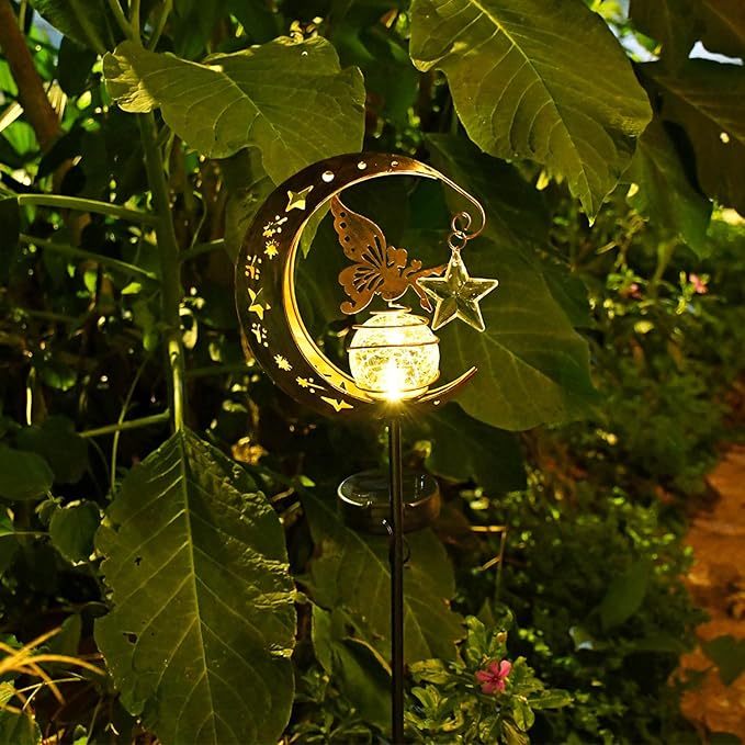 Solar Lights Garden Decorations Outdoor-Moon Fairy Lights - Image 3