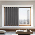 NICETOWN Grey Blackout Curtain Extra Wide 72 inches Long, Grommet Room by NICETOWN