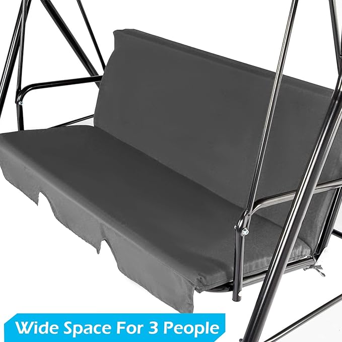 AECOJOY 3-Seat Outdoor Clearance Porch Swings - Image 5