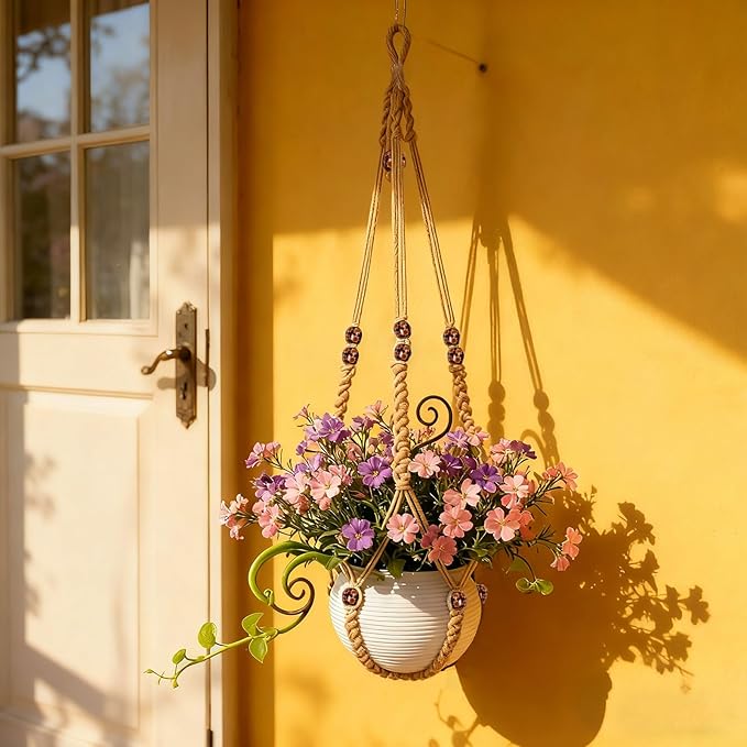 35 Inch Macrame Plant Hanger, Large - Image 8