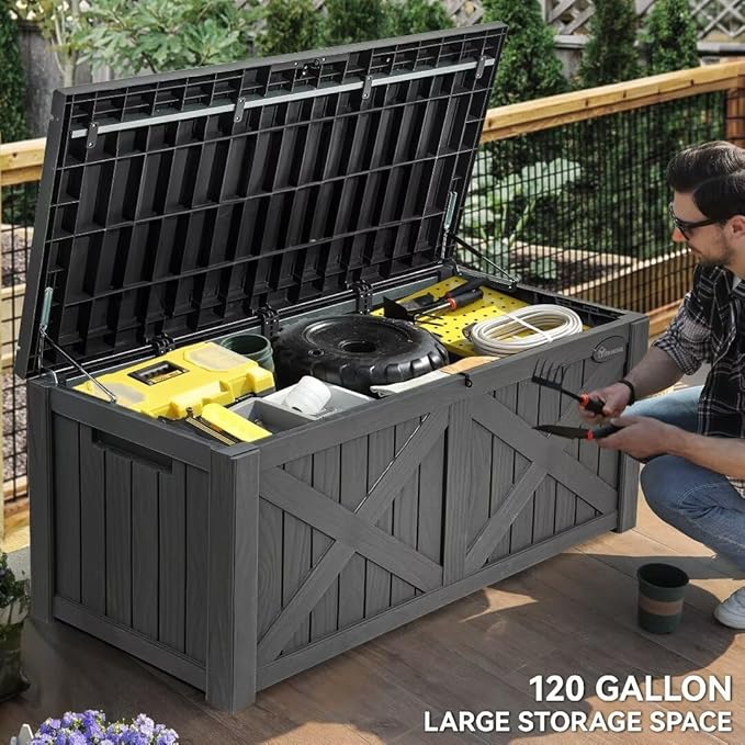 YITAHOME 150 Gallon Large Deck Box - Image 5