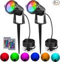 OurLeeme Lawn Flood Light Stake, 2-in-1 Waterproof Outdoor Remote controlle by OURLEEMELIGHTING