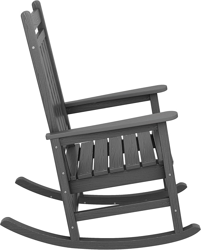 SERWALL Outdoor Rocking Chair Set of 2, HDPE Rocking Chairs - Image 6