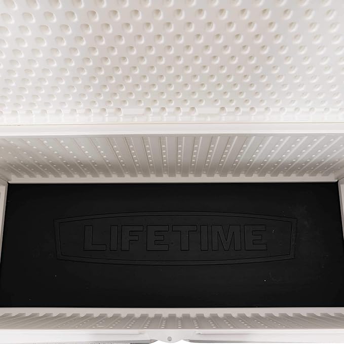 LIFETIME Outdoor Storage Deck Box, 130 Gallon, Arctic White, UV-Protected - Image 12