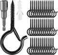 96 PCS Q-Hanger Hooks, Screw Hooks by FSAH