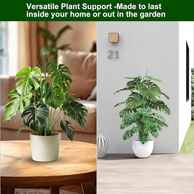10 Pack Stackable Monstera Plant Support, Garden Stakes - Image 6