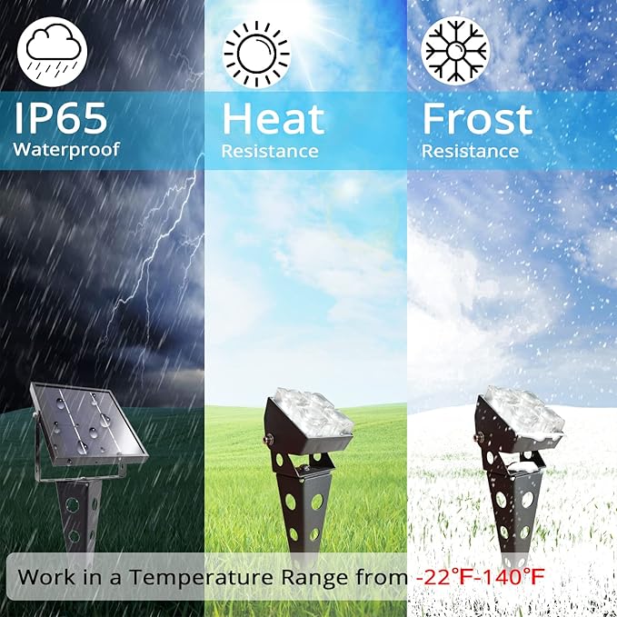 Solar Spot Lights Outdoor Waterproof IP65 Landscape Spotlights - Image 5