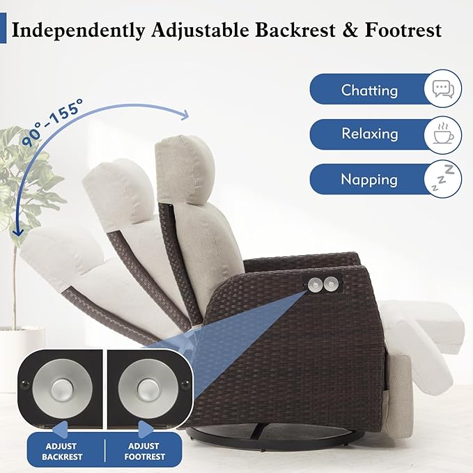 Adjustable Outdoor Recliner Chair - Image 4