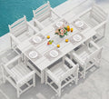 SERWALL 7-Piece Patio Dining Table Sets, Outdoor HDPE Dining Furniture Set by SERWALL