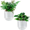 Melphoe Self Watering Pots for Indoor Plants Planter, 4.3 Inch 2 Pack Planters by Melphoe