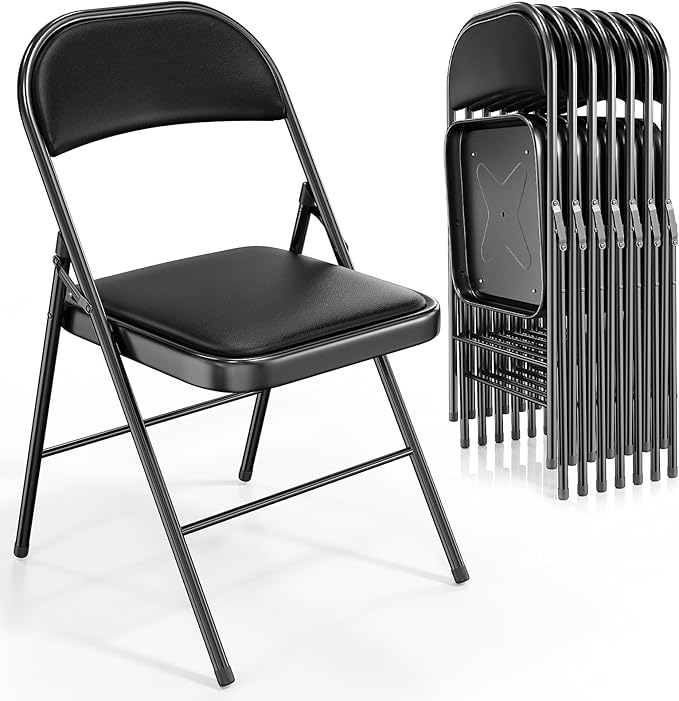 VINGLI 8 Pack Folding Chairs by VINGLI