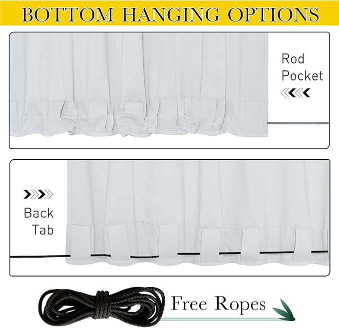 NICETOWN Blackout Outdoor Curtains - Image 2