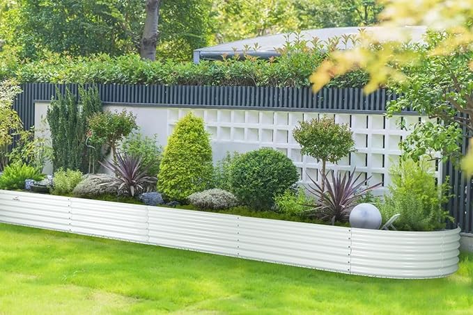 A ANLEOLIFE 12X3X1.5 ft Galvanized Raised Garden Beds Outdoor, Oval Extra Large - Image 6