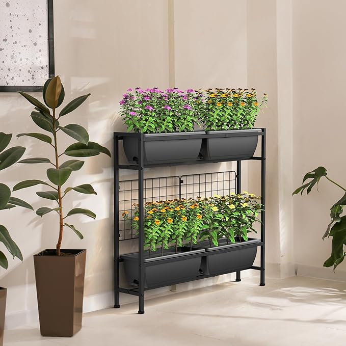 CADUKE Raised Planter Box, Plastic Raised Garden Bed - Image 7