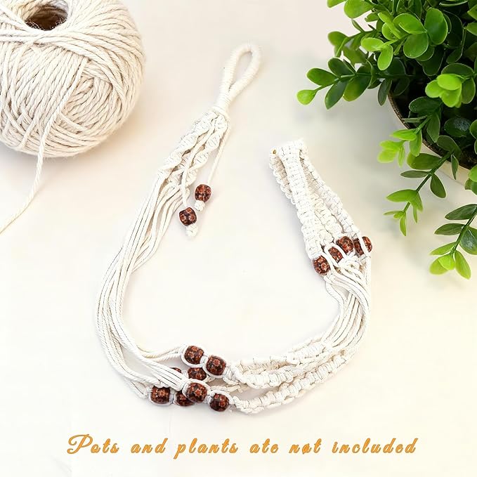 35 Inch Macrame Plant Hanger, Large - Image 9