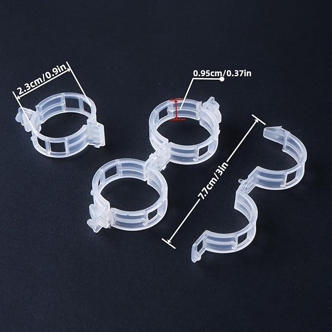 300 Pcs Plant Support Clips, Plastic Clips - Image 2