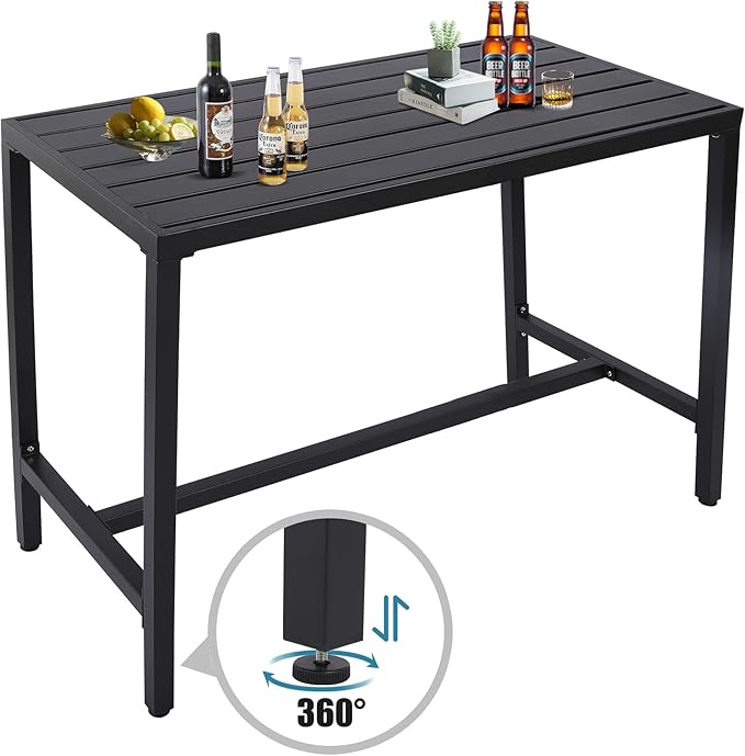 Outdoor Bar Table, Patio Console Pub Height Tables - Image 6
