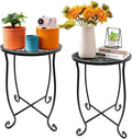 Fashion&cool Outdoor Side Tables, 2 Pack Patio Side Table, Weather Resistant by Fashion%26cool