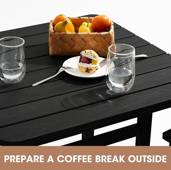 SERWALL 4 Pieces Outdoor Patio Bar Set - Image 3